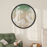 Poster Abenteuerreise zu den Dinosauriern - Ombre - Kikki Belle - Rund 