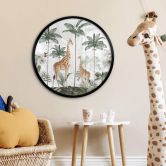 Poster Kikki Belle - Die Giraffen - Rund 