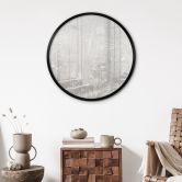Poster planten in wit in modern ontwerp - Ms Tiff - Rond 