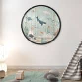 Poster Meerestiere tief im Ozean - Oliver Robins - Rund 