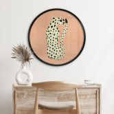 Poster Eleganter Gepard mit Sonnenbrille - Oltmanns - Rund 
