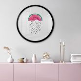 Poster Orara Studio - Wassermelonen Regen - Rund 
