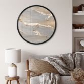 Poster Goldener Sand - Purina-Purite - Rund 
