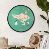 Poster Kaart van Bali - Rivers 
