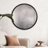 Poster Grashalm mit Tautropfen - Sillen - Rund 