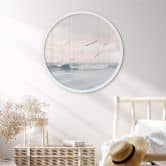 Poster Sisi & Seb - Magischer Abendhimmel am Meer - Rund 