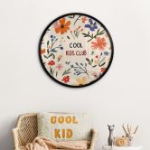 Poster für Kinder - Cool Kids Club Bunte Blumen - Treechild - Rund 