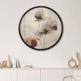Poster Trockenblumen - Eleganz der Vergänglichkeit - Treechild - Rund 