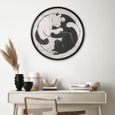 Poster Katzen Ying & Yang - Tunaboylu - Rund 