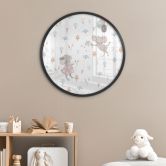 Poster Kleine Mäuse mit Luftballons - UN Designs - Rund 