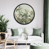 Poster Tropische Botanik - UN Designs - Rund 