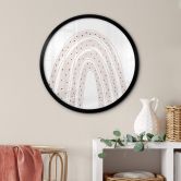 Kinderzimmer Poster uplusmestudio - Regenbogen mit Punkten - Rund 