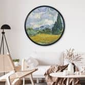 Plakat Van Gogh - Hvedemark med cypresser 