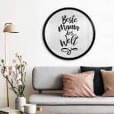 Poster Beste Mama der Welt - Rund 