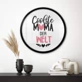 Poster Coolste Mama der Welt - Rund 