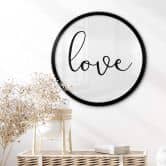 Poster Handwritten Love - Rund 