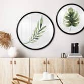 Poster Kvilis - Palm Leaf - Rund 