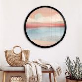 Poster SpaceFrog Designs - Minzfarbener Mond - Rund 