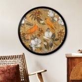 Poster UN Designs - Tropisch Ocker - Rund 