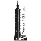 Taipei 101 Wall sticker 