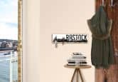 Sleutelbord Rostock Skyline + 5 Haken 