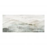 Selbstklebende Küchenrückwand Neblige Berglandschaft Aquarell - Ms Tiff 