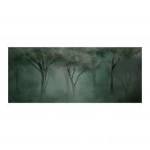 Selbstklebende Küchenrückwand Waldmagie im Morgennebel Grün - Ms Tiff 