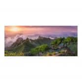 Selbstklebende Küchenrückwand Seo - Grüne Berglandschaft 