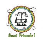 Sheep World Best Friends Wall sticker 