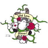 Sheep World Wild Love Forever Wall sticker 