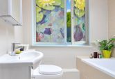 Raamfolie Blanz – Gele waterlelies 
