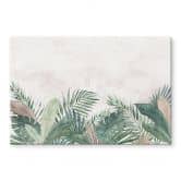 Spatscherm jungle bladeren groen aquarel - Bloomery Decor 