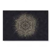 Spritzschutz Elegantes Mandala in Schwarz-Gold - Bloomery Decor 