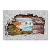 Spritzschutz 3D Optik - Cliff Rocks 