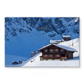 Spritzschutz Ferienhütte in den Schweizer Alpen 