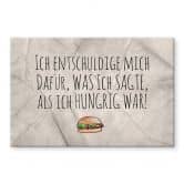Spritzschutz Ich entschuldige mich dafür 