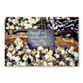 Spritzschutz Nougat mit Schokolade und Mandeln 