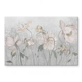 Spritzschutz Blumen im Vintage Stil in Grau - Ms Tiff 