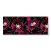 Spritzschutz Florale Blütenpracht in Purpurtönen - Anis Illustration - Panorama 