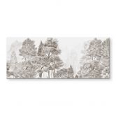 Spritzschutz Wald mit Waldlandschaft in Beige - Ms Tiff - Panorama 