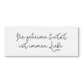 Spritzschutz Transparent - Die geheime Zutat ist immer Liebe - Panorama 