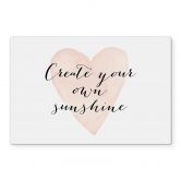 Spatscherm Transparant Create your own sunshine 