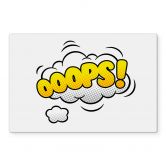 Spritzschutz Transparent - Oops! - Comic 