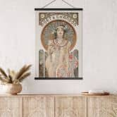 Affiche textile Moet and Chandon Dry Imperial - Mucha 