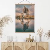 Stoffbild Reflexion einer Giraffe in der Wildnis - Amtmann 