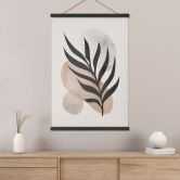 Stoffbild Botanische Silhouette mit kunstvoller Geometrie - Costa 