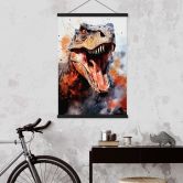 Stoffbild T-Rex: Das wilde Gesicht der Urzeit - Jaszke 