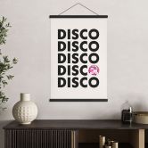 Affiche textile Retro Disco Vibes Typographie - Kerr-Dineen 
