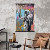 Stoffbild Astronaut mit Taube - Kuryliuk 