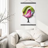 Stoffbild Baum mit bunter 3D-Krone - Mielu 